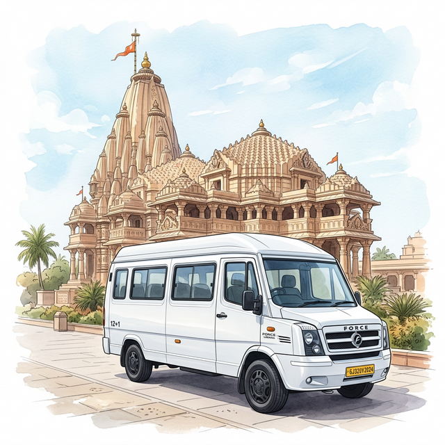 Uday Luxury Tempo Traveller and Temple
